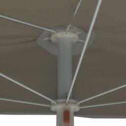 Berkfield Home Garden Half Parasol with Pole 180x90 cm Sand in Beige - thumbnail 7