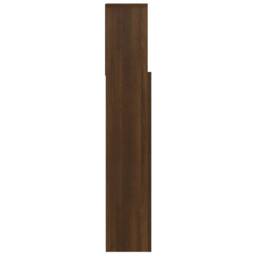 Berkfield Home Headboard Cabinet Brown Oak 100x19x103.5 cm - thumbnail 5