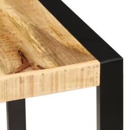 Berkfield Home Dense Dining Table 160x80x75 cm Solid Mango Wood in Brown - Size: 160 x 80 x 75 cm - thumbnail 4