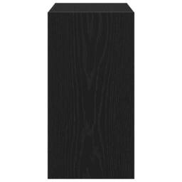 Berkfield Home Side Table Black Oak 50x26x50 cm Engineered Wood - Size: 50 x 26 x 50 cm - thumbnail 7