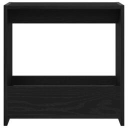 Berkfield Home Side Table Black Oak 50x26x50 cm Engineered Wood - Size: 50 x 26 x 50 cm - thumbnail 6