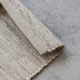 THE RUGS Handloom Jute Rug Dhaka Natural Jute Wool Cotton Woven Rug in White - Size: 160 cm x 230 cm - thumbnail 3