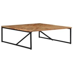 Berkfield Home Coffee Table 110x110x36 cm Solid Acacia Wood in Brown - Size: 110 x 110 x 36 cm - thumbnail 3