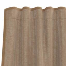 Berkfield Home Voile Curtains with Rod Pockets 2 pcs Light Brown - thumbnail 6