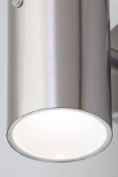 BHS Lighting Grant Up & Down Outdoor Wall Light with Photocell in Silver - thumbnail 3