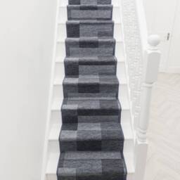 runrug Stair Runner Carpet - Durable, Non-Slip, 5.4mm - 'Icona' in Dark Grey - Size: 100 cm x 690 cm - thumbnail 4