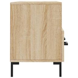 Berkfield Home TV Cabinet Sonoma Oak 102x36x50 cm Engineered Wood in Light Tan - Size: 102 x 36 x 50 cm - thumbnail 7