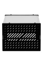H&O Direct 12 Pack Plastic Shoe Storage Box in Black - thumbnail 6