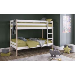 Ashfield Classic 2 Tone Design Bunk Bed in White - Size: Single - thumbnail 1