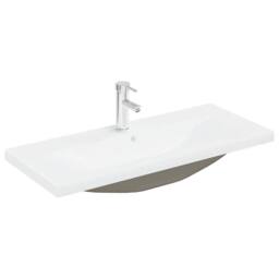 Berkfield Home Sink Cabinet with Built-in Basin & Faucet Old Wood in Brown - thumbnail 5