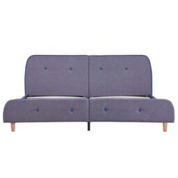 Berkfield Home Bed Frame Light Grey Fabric 150x200 cm King Size - thumbnail 3