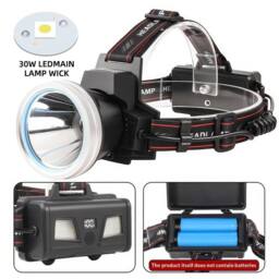 FLAVORA Rechargeable Waterproof LED Headlamp in Black - thumbnail 6
