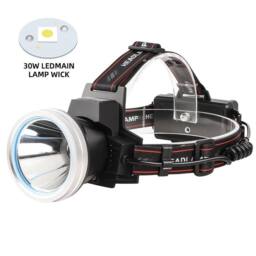 FLAVORA Rechargeable Waterproof LED Headlamp in Black - thumbnail 4