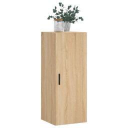 Berkfield Home Wall Mounted Cabinet Sonoma Oak 34.5x34x90 cm in Brown - thumbnail 4