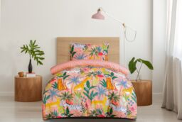 Smart Living Luxury Super Soft Reversible Fashion Safari Duvet Set & Pillowcases - Size: Single - thumbnail 1