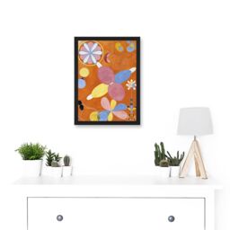 Artery8 Hilma Af Klint Group IV No 4 Ten Largest Asbtract Artwork Framed Wall Art Print A4 in Black - thumbnail 2