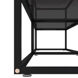 Berkfield Home TV Cabinet Black 200x40x40.5 cm Tempered Glass - thumbnail 5