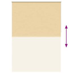Berkfield Home Roller Blind Blackout 140 x 230 cm Beige - thumbnail 9