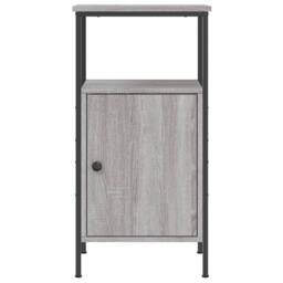 Berkfield Home Bedside Cabinet Grey Sonoma 41x31x80 cm Engineered Wood - Size: 41 x 31 x 80 cm - thumbnail 5