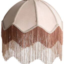 Wyld and Coco Nostalgia Pendant Lamp Beige Paper Rope Fringed Tassels 182cm - thumbnail 2