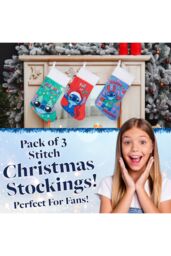 Disney Stitch Christmas Stockings Pack Of 3 - thumbnail 2