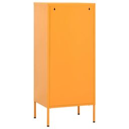 Berkfield Home Storage Cabinet Mustard Yellow 42.5x35x101.5 cm Steel - thumbnail 5
