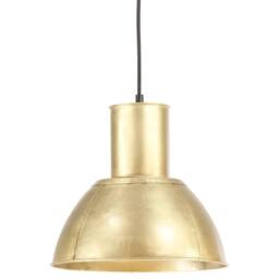 Berkfield Home Hanging Lamp 25 W Brass Round 28.5 cm E27 in Gold - thumbnail 2