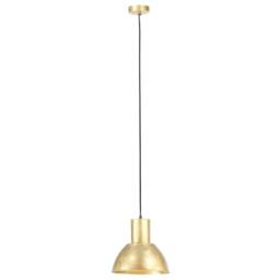 Berkfield Home Hanging Lamp 25 W Brass Round 28.5 cm E27 in Gold - thumbnail 3