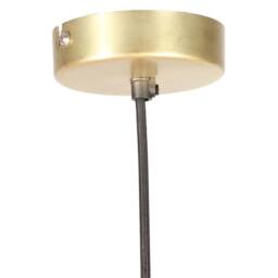 Berkfield Home Hanging Lamp 25 W Brass Round 28.5 cm E27 in Gold - thumbnail 5
