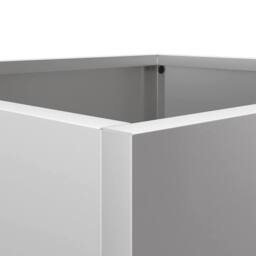 Berkfield Home Planters 2 pcs Silver 42x40x39 cm Galvanised Steel - Size: 42 x 40 x 39 cm - thumbnail 8