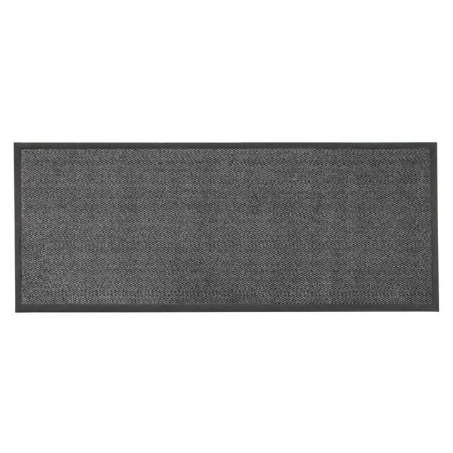 JVL Heavy Duty Barrier Door Mat, 60x150cm, Grey/Black in Dark Grey - Size: 60 cm x 150 cm - image 1