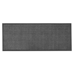 JVL Heavy Duty Barrier Door Mat, 60x150cm, Grey/Black in Dark Grey - Size: 60 cm x 150 cm - thumbnail 1
