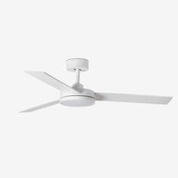 Netlighting Barth White Ceiling Fan with LED Light - thumbnail 2