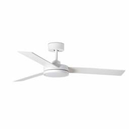 Netlighting Barth White Ceiling Fan with LED Light - thumbnail 1