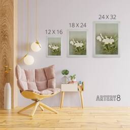 "Artery8 Frederick Sander Cattleya Trianae White Orchid Canvas Wall Art Print - Size: W12"" x H16""" - thumbnail 4