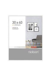 "nielsen Pixel 30x40cm Picture Frame (12""x16"") - Aluminium with Glass Front in White - Size: 30x40 cm"