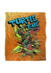 Teenage Mutant Ninja Turtles : Mutant Mayhem Turtle Time Grafitti Silky Touch Super Soft Throw Blanket 152 X 127 cm in White - thumbnail 1