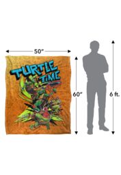 Teenage Mutant Ninja Turtles : Mutant Mayhem Turtle Time Grafitti Silky Touch Super Soft Throw Blanket 152 X 127 cm in White - thumbnail 5
