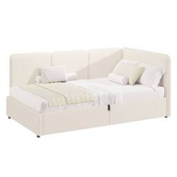 Matteo Upholstered Single Ottoman Daybed Mattress not included in Beige - thumbnail 7
