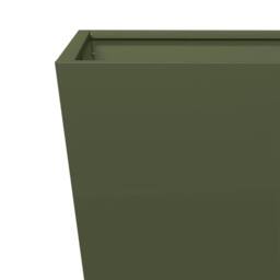 Berkfield Home Durable Garden Planter Olive Green 30x30x30 cm Steel - Size: 30 x 30 x 30 cm - thumbnail 7