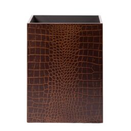 Posh Trading Company Chelsea Waste Bin Vintage Croc in Brown - thumbnail 2