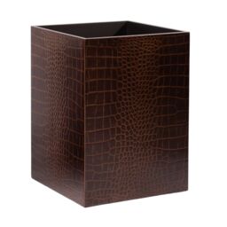Posh Trading Company Chelsea Waste Bin Vintage Croc in Brown - thumbnail 1