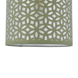 First Choice Lighting Sage Green Laser Cut 15.5cm Table Lamp Shade - thumbnail 3