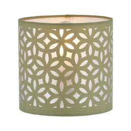 First Choice Lighting Sage Green Laser Cut 15.5cm Table Lamp Shade - thumbnail 2