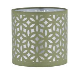 First Choice Lighting Sage Green Laser Cut 15.5cm Table Lamp Shade - thumbnail 1