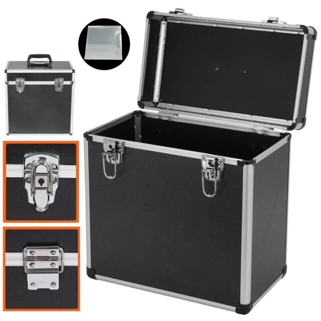 "SPETLEK Vinyl LP Storage Box 12"" Vinyl Record Storage in Black" - image 1