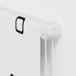 Berkfield Home Shower Roller Blind 120x240 cm Fabric Width 116 cm in White - thumbnail 9