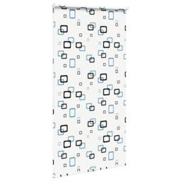 Berkfield Home Shower Roller Blind 120x240 cm Fabric Width 116 cm in White - thumbnail 4