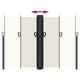 Berkfield Home Retractable Side Awning Cream 180x1000 cm - thumbnail 5