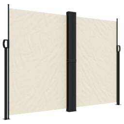 Berkfield Home Retractable Side Awning Cream 180x1000 cm - thumbnail 3